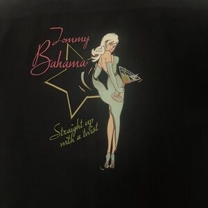 Tommy Bahama Embroidered “STRAIGHT UP WITH A TWIST” Silk Camp Shirt (Size: XL)